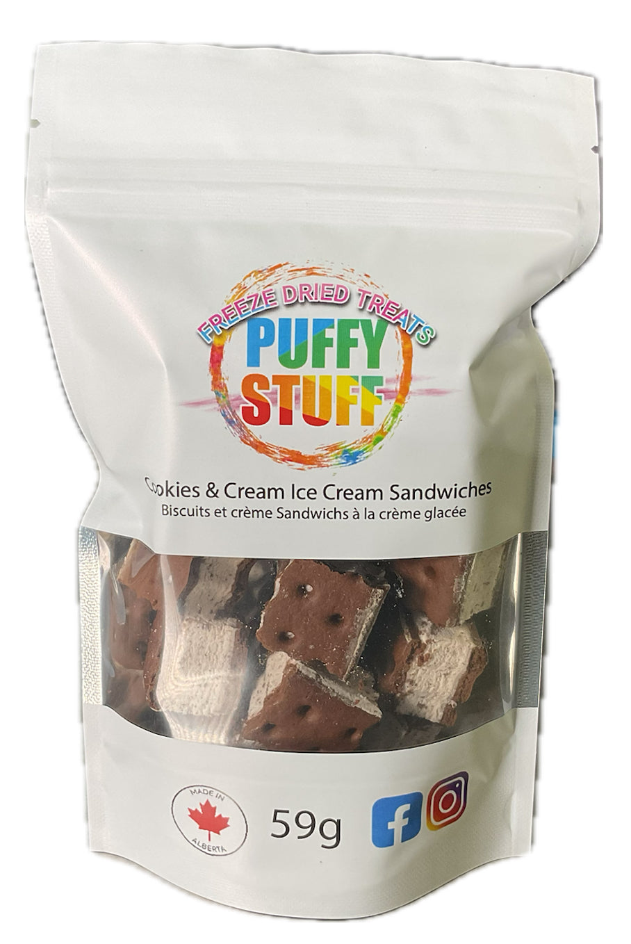 *50 Off! Freeze Dried Cookies & Cream Ice Cream Sandwiches