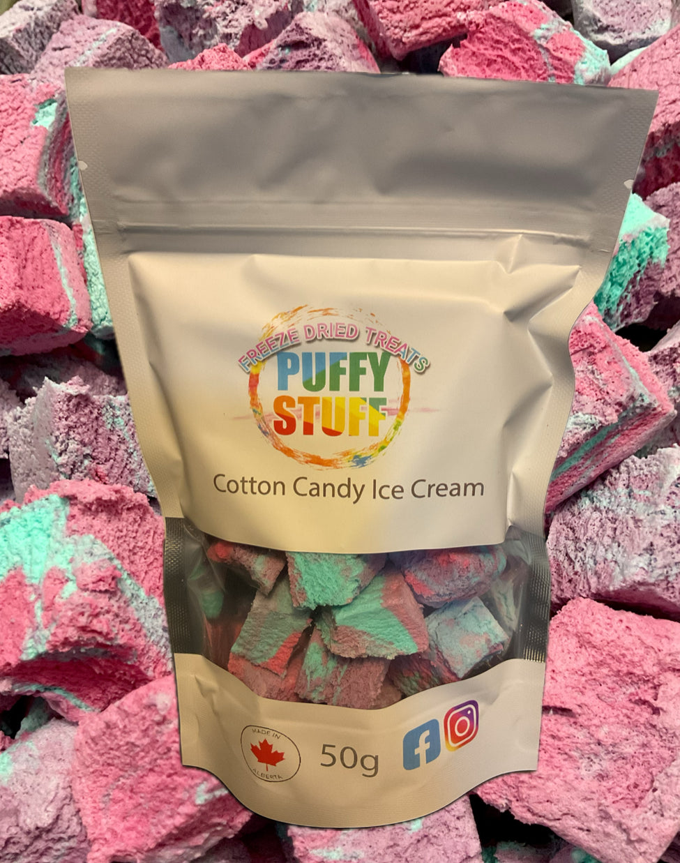 *30% Off Freeze Dried Cotton Candy Ice Cream