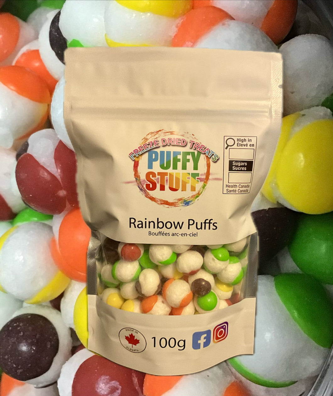 12 X Rainbow Puffs - Wholesale/Corporate Box