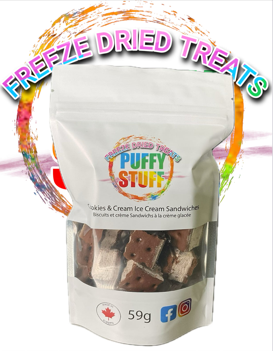 12 X Cookies & Cream Ice Cream Sandwiches - Wholesale/Corporate Box